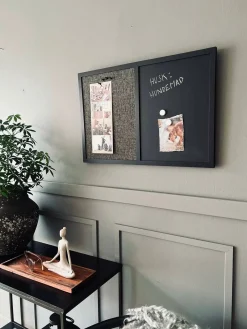 Opslagstavle - Kombi med hessian og kridt