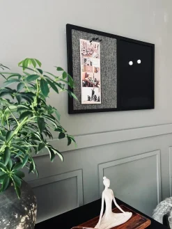 Opslagstavle - Kombi med hessian og kridt