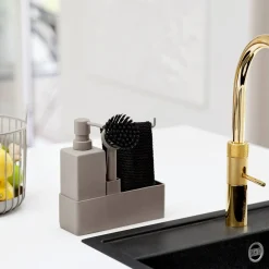 Opvaskesæt 4 dele - Taupe