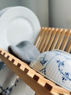 Opvaskestativ i bambus