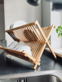 Opvaskestativ i bambus