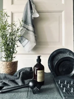 Opvaskestativ med mikrofibermåtte