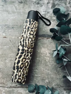 Paraply - Gylden leopard