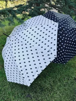 Paraply - Hvid med dots
