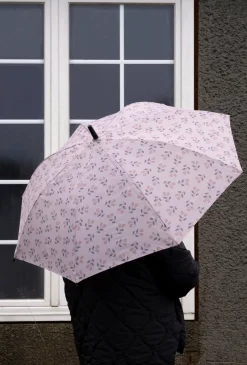 Paraply med blomster