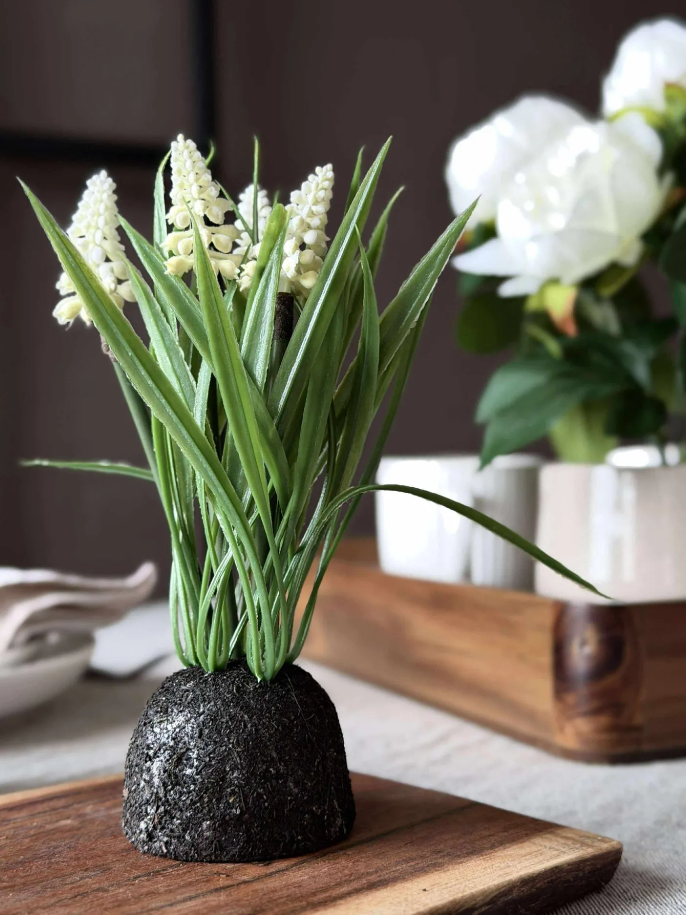 Perlehyacint moskugle - Hvid