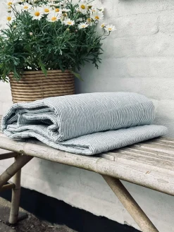 Picnictæppe Blå stribet
