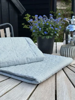 Picnictæppe Blå stribet