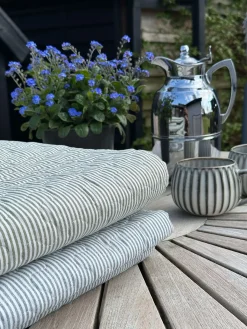 Picnictæppe Grøn stribet