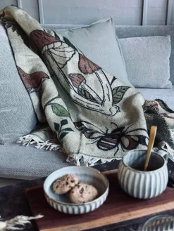 Plaid - Mushroom grøn / natur