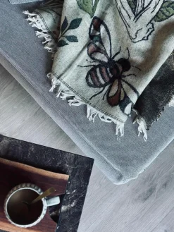 Plaid - Mushroom grøn / natur