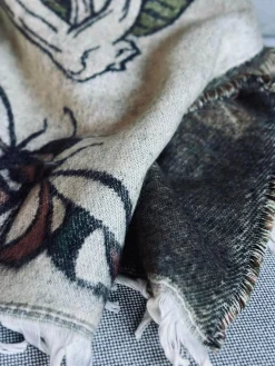 Plaid - Mushroom grøn / natur