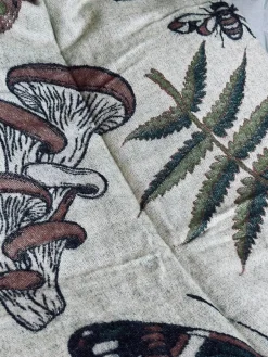 Plaid - Mushroom grøn / natur