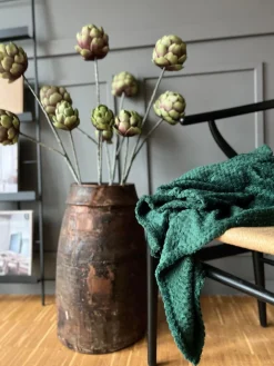 Plaid i Luxus fleece - Grøn