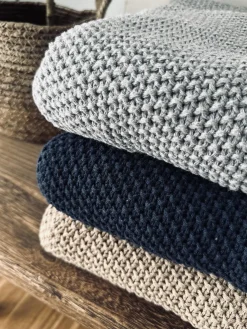 Plaid Perlestrik - Navy