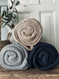 Plaid Perlestrik - Navy