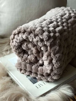 Plaid SUPER SOFT - Taupe