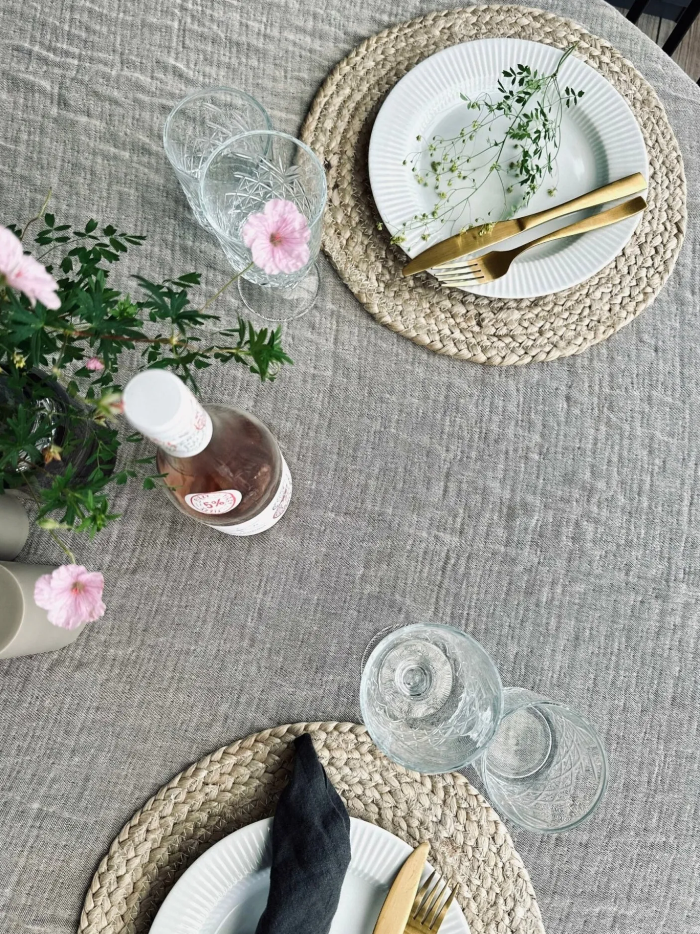 Plaid vævet med kork – Nature mix