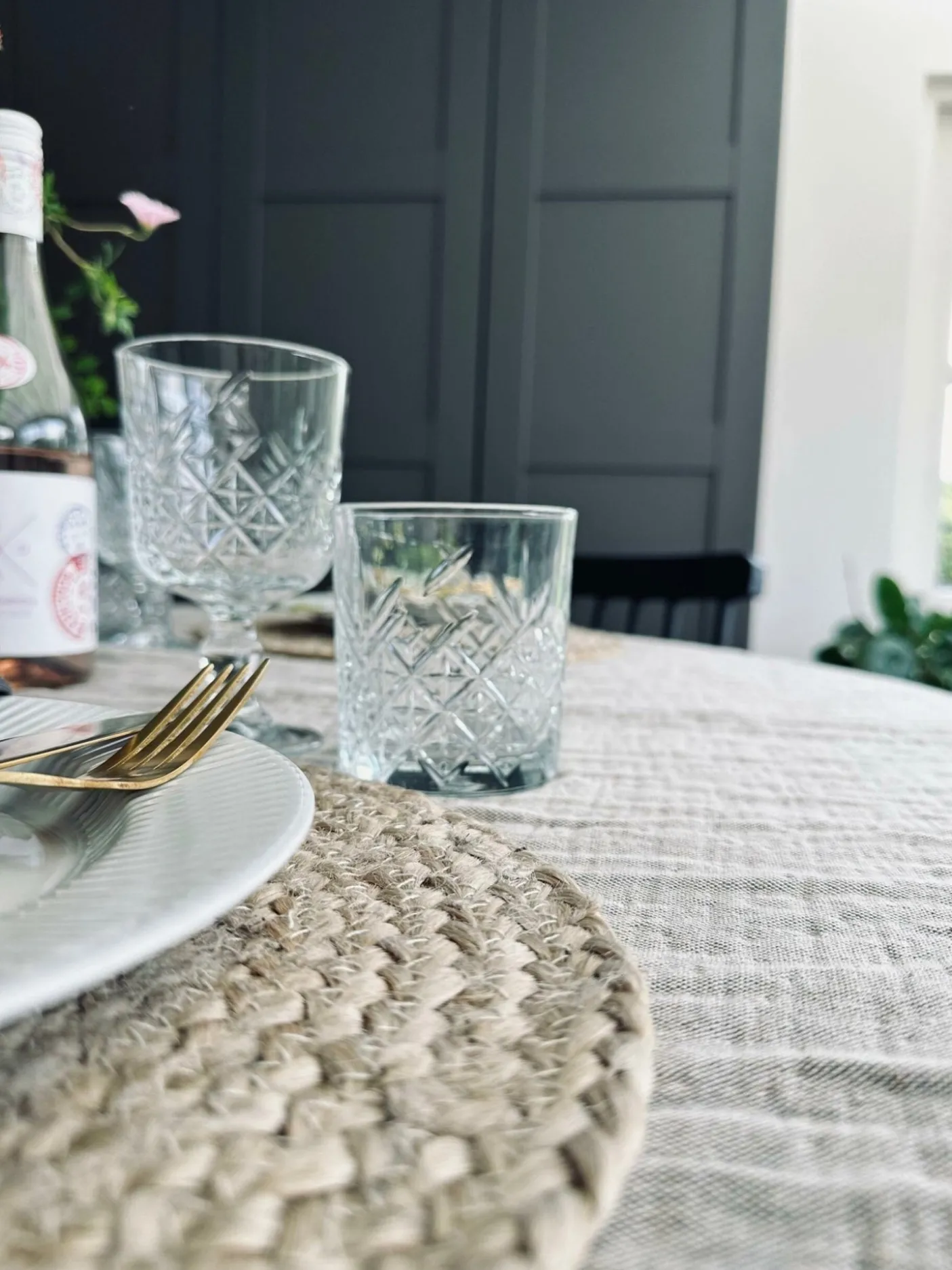 Plaid vævet med kork – Nature mix