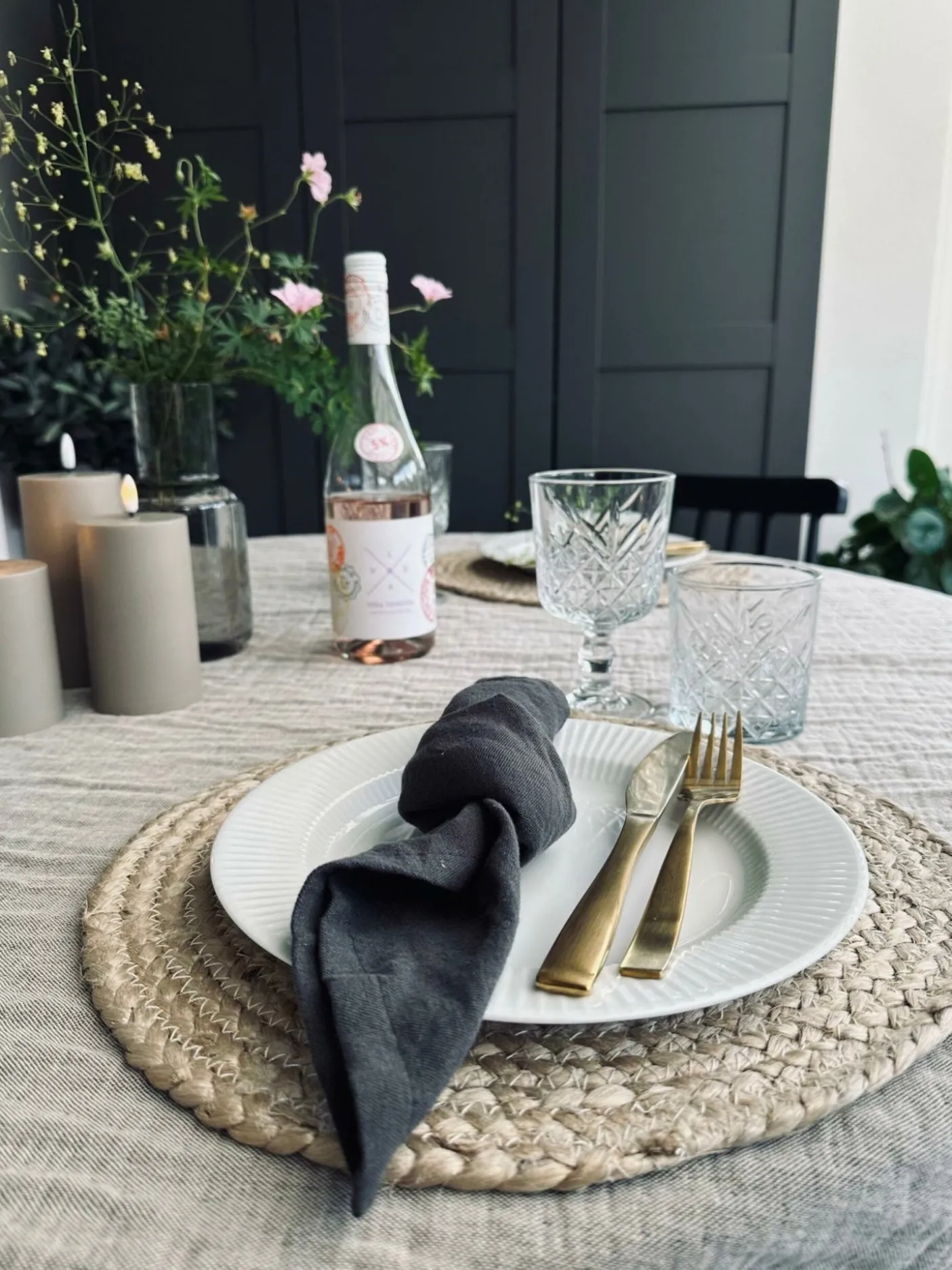 Plaid vævet med kork – Nature mix