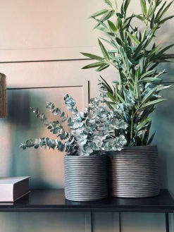 Plantekurv Grå - Sæt af 3 stk.