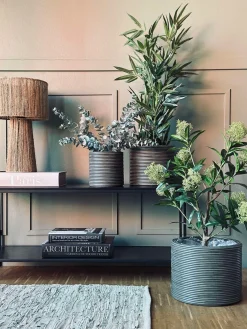 Plantekurv Grå - Sæt af 3 stk.