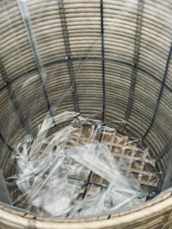 Plantekurve RATTAN BIG - Sæt med 3 størrelser