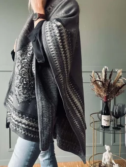 Poncho Grey boheme