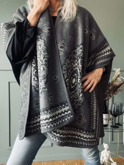 Poncho Grey boheme
