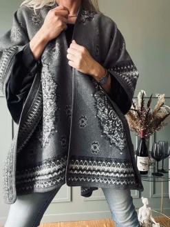 Poncho Grey boheme