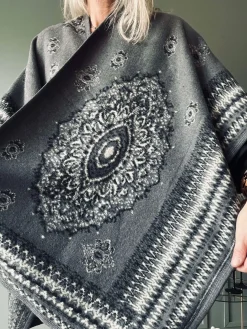 Poncho Grey boheme