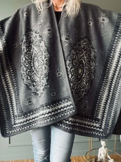 Poncho Grey boheme