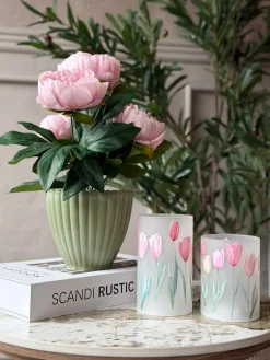 Potte i beton look - Lille Grøn