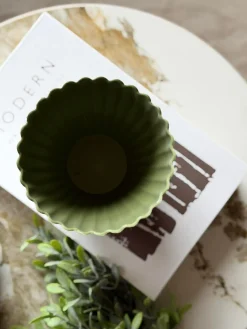 Potte i beton look - Lille Grøn