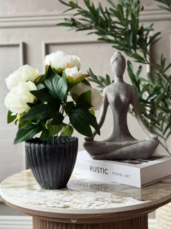 Potte i beton look - Lille Grå