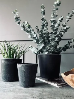 Potte i beton look - Mellem