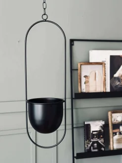 Potte med ophæng - Black