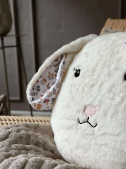 Pude med fyld - Hvid kanin