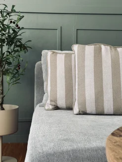 Pude med fyld - Natur / salvie 43x43