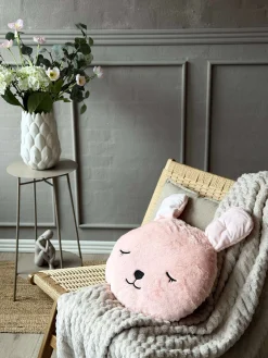 Pude med fyld - Rosa kanin