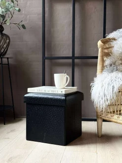 Puf med opbevaring - Lille