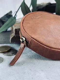 Pung i cognac læder