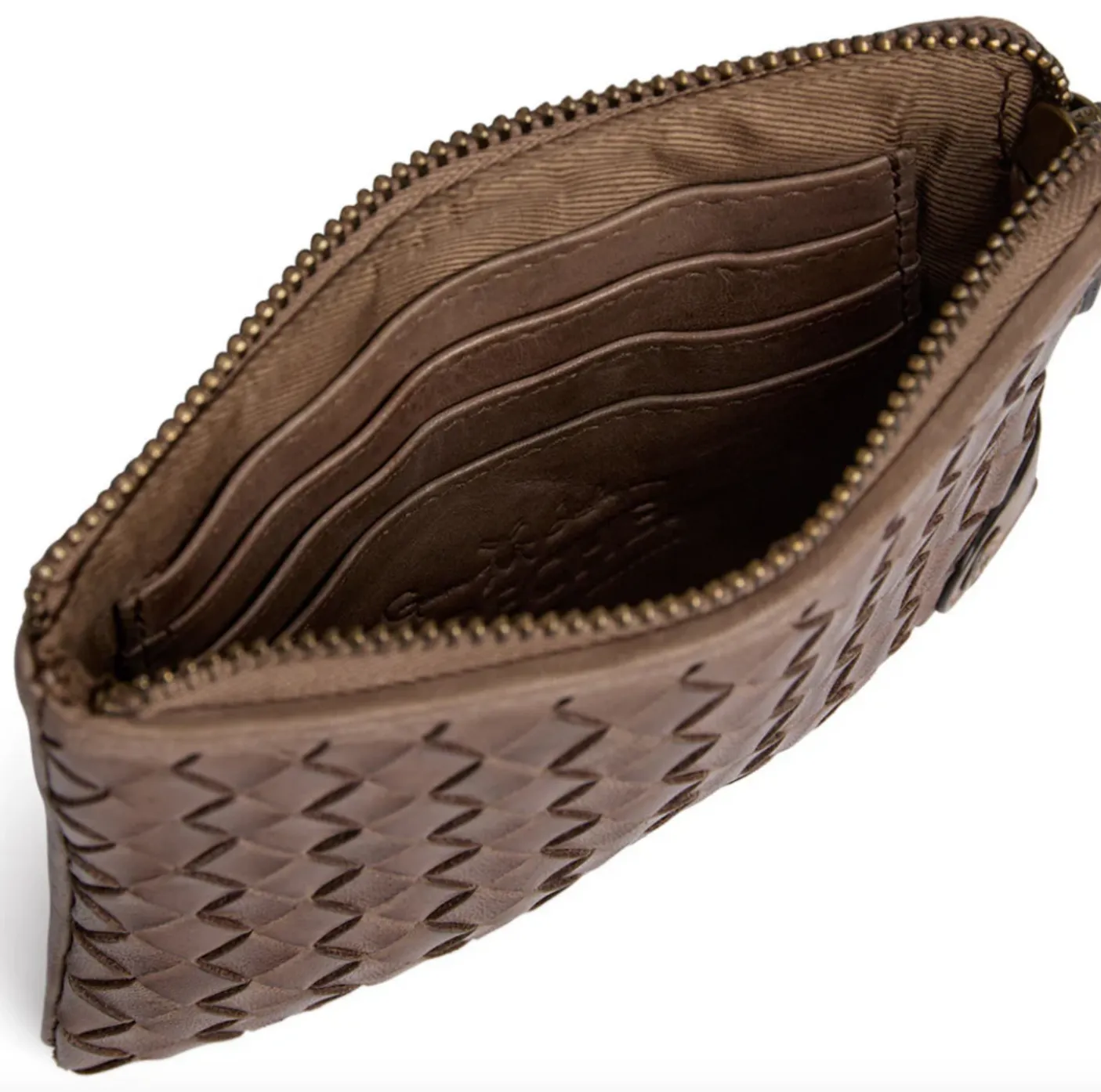 Pung Sofya - Håndflettet Dark Taupe