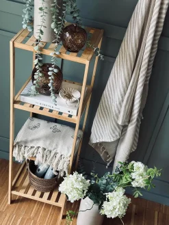 Reol med 4 hylder - Bambus