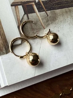 Øreringe AIR hoop forgyldt