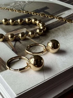 Øreringe AIR hoop forgyldt