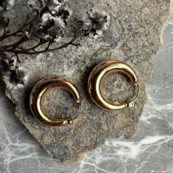 Øreringe Baby 18K forgyldt Vandfast