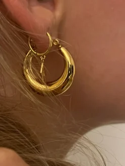 Øreringe Baby 18K forgyldt Vandfast