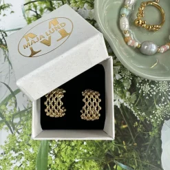 Øreringe Billie – Forgyldt