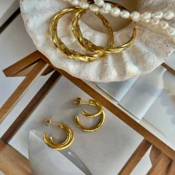 Øreringe Camille – Forgyldt